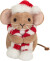 Teddy Hermann - Julemus Med Halstørklæde 11 Cm