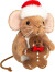 Teddy Hermann - Julemus Bamse Med Peberkagemand - 11 Cm
