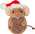 Teddy Hermann - Julemus Bamse Med Småkage - 11 Cm