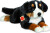 Teddy Hermann - Berner Sennen Hund - Liggende - 60 Cm - Bamse