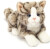 Teddy Hermann - Kat Bamse - Grå - Liggende - 20 Cm