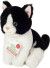 Teddy Hermann - Kat Bamse - Sort Og Hvid - Siddende - 20 Cm
