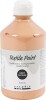 Tekstilmaling - Halvdækkende - Lys Pudder - 500 Ml