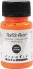 Tekstilmaling - Halvdækkende - Neon Orange - 50 Ml