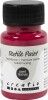 Tekstilmaling - Halvdækkende - Primær Rød - 50 Ml