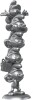 The Smurfs Resin Statue Smurfs Column Silver Limited Edition 50 Cm