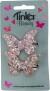 Tinka Beauty - Hårclips Sommerfugl Glitter - 2 Stk