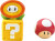 Toomies - Super Mario Bath Squirters - Uper Mushroom Fire Flower 203-738551