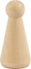 Træfigur Krop - Kegleform - H 8 Cm - 3 Stk