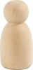 Træfigur Krop - Oval - H 6 Cm - 5 Stk