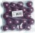 Træperler - 35 Mm - Aubergine - 20 Stk