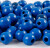 Træperler - Ø 12 Mm - Hulstr 3 Mm - Blå - 22 G