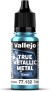 Vallejo 77132 - True Metallic Metal Base - Hydra Turquoise 18 Ml