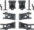 Tt-02B Reinforced Gear Covers Lower Suspension A - 54815 - Tamiya
