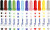 Tusch - Ø 5 Mm - Tykkelse 1-3 Mm - Assorterede Farver - 12 Stk