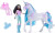 Unicorn Academy - Doll And Unicorn V2 - Layla And Glacier 6072675