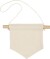 Vægbanner - Spids Form - H 16 5 Cm - B 15 Cm - 300 G - Lys Natur - 2 Stk