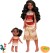 Vaiana Dukker - Moana Og Simea - Disney Vaiana 2 - 2-Pak