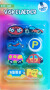 Viskelæder 8 Forskellige Figurer Cars