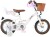 Volare - Børnecykel Med Støttehjul - 12 Tommer - Blossom Hvid