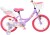 Volare - Unicorn Cykel - 16 Tommer - Støttehjul Kurv Sæde - Lilla