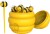 Winkee - Madpinde Med Beholder - Bee Food Pick Set Bee Hive Container