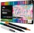 Zieler - 18 Brush Fine Tip Pens - Dobbeltender - Vandbaseret