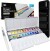 Zieler - Metallic Half Pan Water Colour Set - Akvarelfarver - 24 Stk