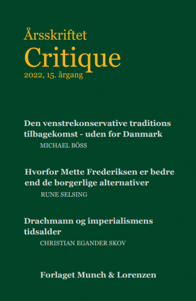 årsskriftet Critique Xv - Bog - Munch & Lorenzen