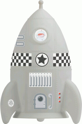 A Little Lovely Company - Night Light Rocket - Vågelampe