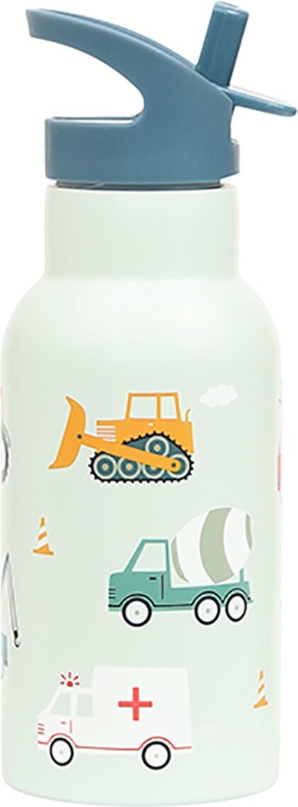 A Little Lovely Company - Rustfrit Stål Drikkeflaske - Vehicles - 7.3 X 20 X 7.3 Cm