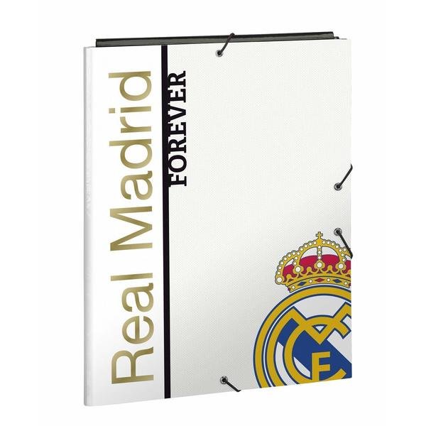 Billede af A4 Mappe Med Real Madrid Logo - Hvid Guld