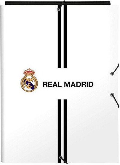 Billede af A4 Mappe Med Real Madrid Logo - Hvid