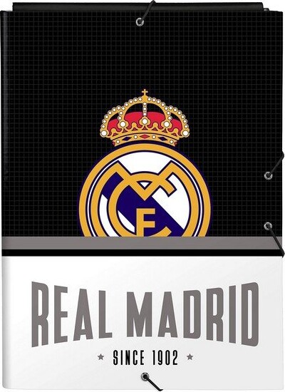 Billede af A4 Mappe Med Real Madrid Logo - Sort