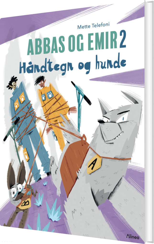 Billede af Abbas Og Emir 2, Håndtegn Og Hunde, Rød Læseklub - Mette Telefoni - Bog