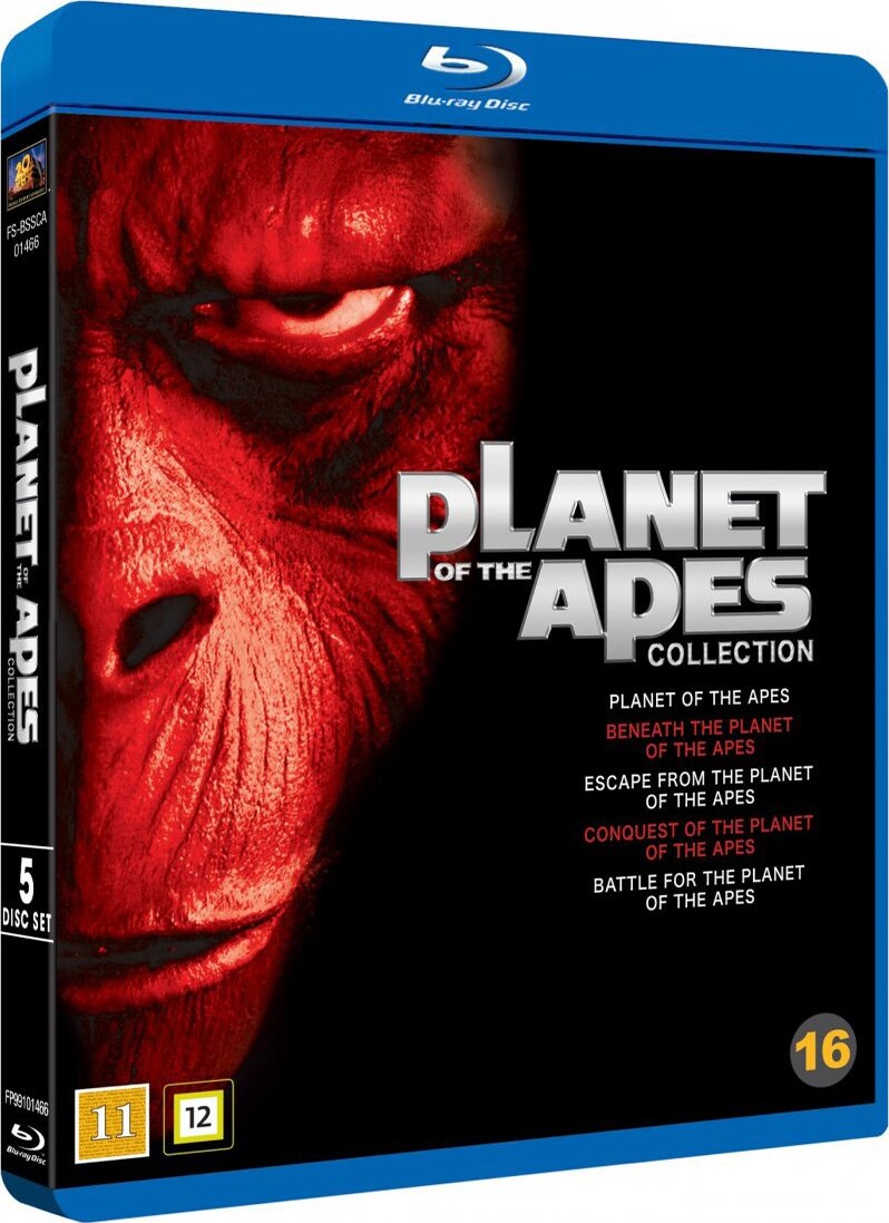 Se Planet Of The Apes / Abernes Planet Box - 1968-1973 - Blu-Ray hos Gucca.dk