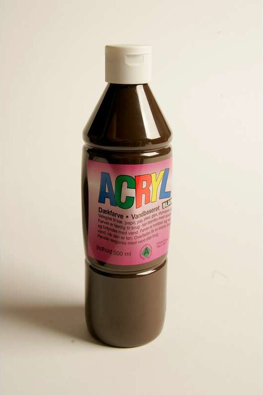 Fantasy Color - Acryl Maling - Brun - Blank - 500 Ml