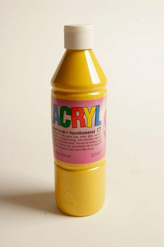 Fantasy Color - Acryl Maling - Gul - Blank - 500 Ml
