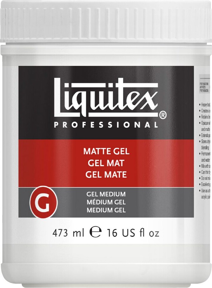Se Liquitex - Matte Gel - Mat Gel Medium 473 Ml hos Gucca.dk