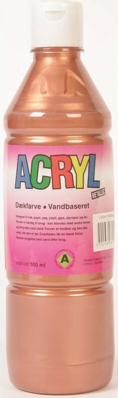 Fantasy Color - Acryl Maling - Metallic Kobber - 500 Ml