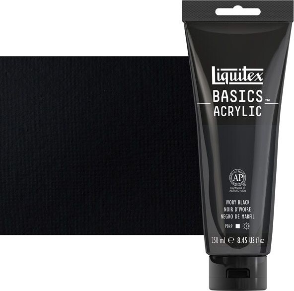 Liquitex - Basics Akrylmaling - Ivory Black 250 Ml