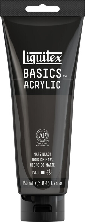 Liquitex - Basics Akrylmaling - Mars Black 250 Ml billede