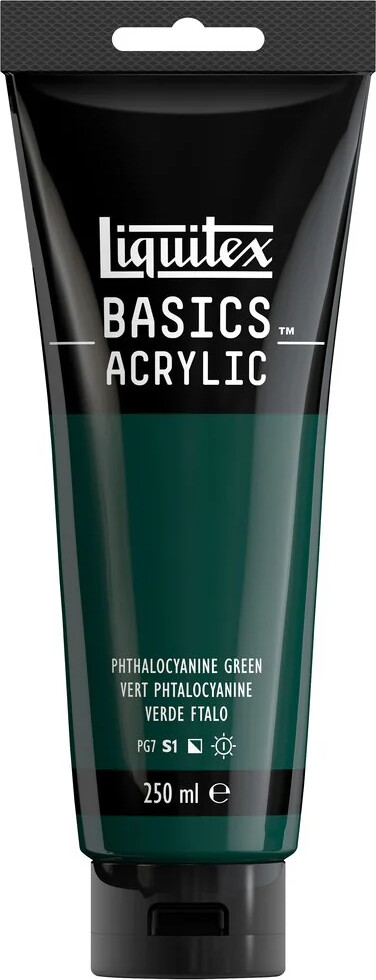 Liquitex - Basics Akrylmaling - Phthalocyanine Green 250 Ml
