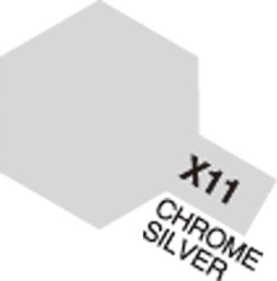 Tamiya - Acrylic Mini - X-11 Chrome Silver Gloss 10 Ml - 81511