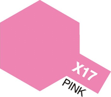 Tamiya - Acrylic Mini - X-17 Pink Gloss 10 Ml - 81517