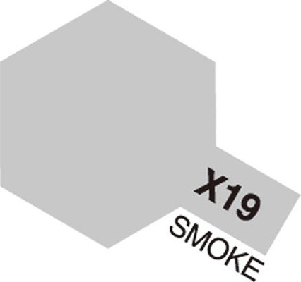 Tamiya - Acrylic Mini - X-19 Smoke Gloss 10 Ml - 81519