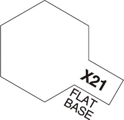 Tamiya - Acrylic Mini - X-21 Flat Base 10 Ml - 81521