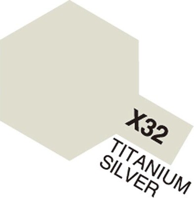 Tamiya - Acrylic Mini - X-32 Titanium Silver Gloss 10 Ml - 81532