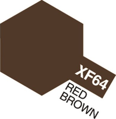 Tamiya - Acrylic Mini - Xf-64 Red Brown Flat 10 Ml - 81764