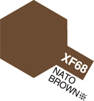 Tamiya - Acrylic Mini - Xf-68 Nato Brown Flat 10 Ml - 81768